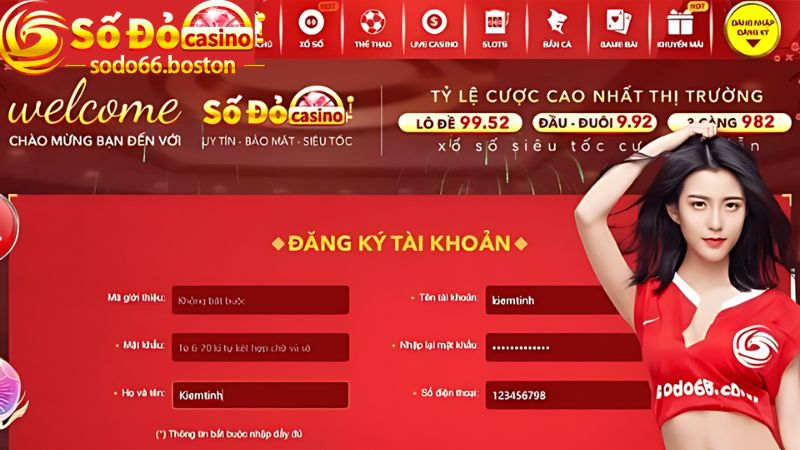 Chọn link khác để đăng ký tài khoản vào cá cược cùng Sodo66 