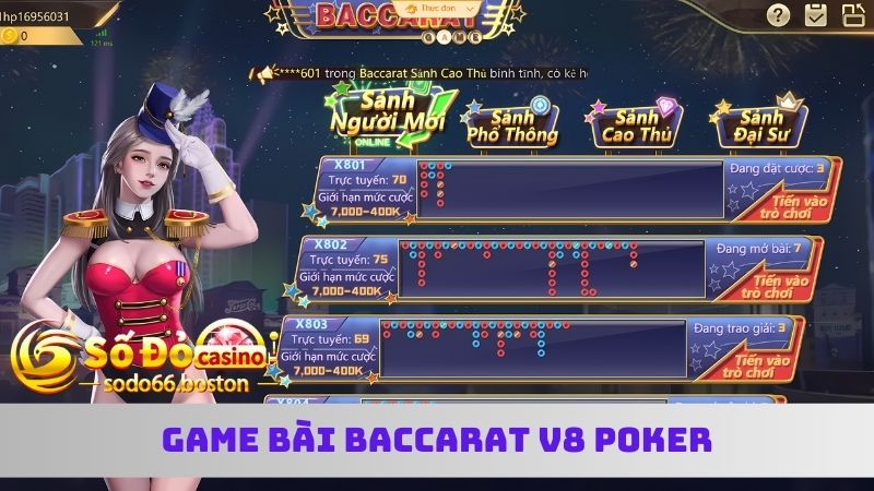 Không gian đánh bài kiếm thưởng mới mẻ baccarat